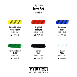 Golden HIGH FLOW Acrylic Intro Set