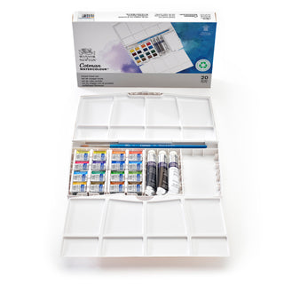Winsor & Newton COTMAN Watercolour Half Pan & Tube Set