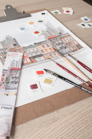 Da Vinci URBAN WATERCOLOUR JOURNEY Brush Set