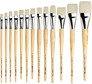 da Vinci TOP-ACRYL Series 7182 Synthetic Flat Brushes