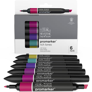 Winsor & Newton PROMARKER 6 Pen Sets
