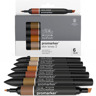 Winsor & Newton PROMARKER 6 Pen Sets