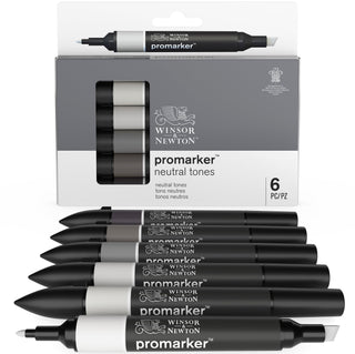 Winsor & Newton PROMARKER 6 Pen Sets