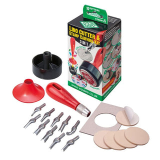 Essdee 3-in-1 Lino Cutter & Stamp Carving Kit