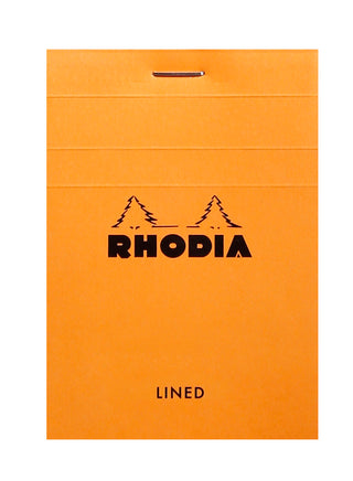Rhodia Lined Stapled Pad - ORANGE