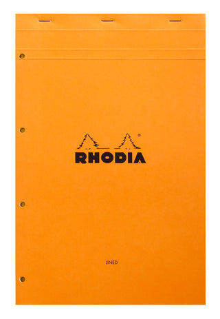 Rhodia Lined Stapled Pad - ORANGE