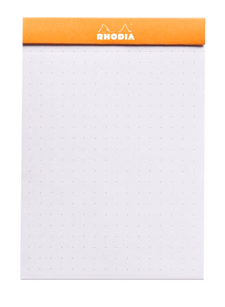 Rhodia Dot Grid Stapled Pad - ORANGE