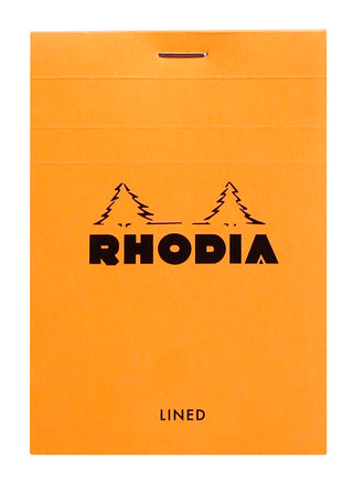 Rhodia Lined Stapled Pad - ORANGE