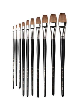 da Vinci MAESTRO Series 1311 Kolinsky Sable Flat Brushes