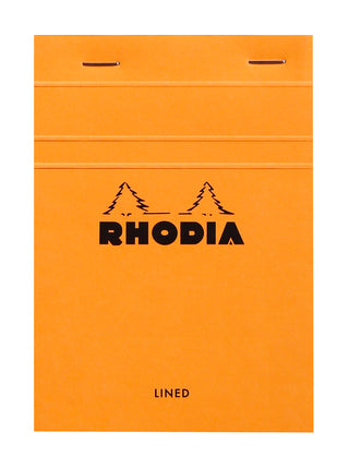 Rhodia Lined Stapled Pad - ORANGE