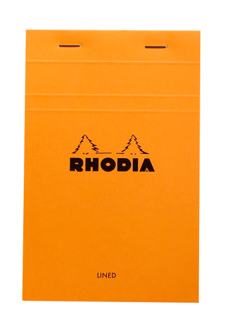 Rhodia Lined Stapled Pad - ORANGE