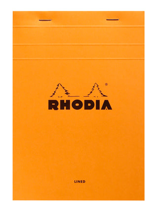 Rhodia Lined Stapled Pad - ORANGE