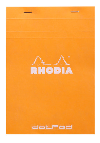 Rhodia Dot Grid Stapled Pad - ORANGE