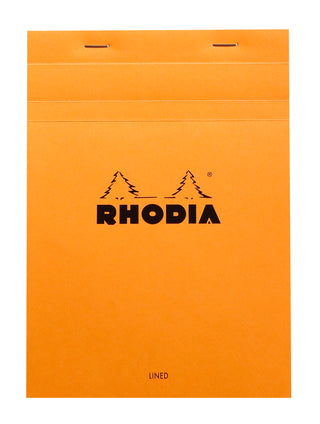 Rhodia Lined Stapled Pad - ORANGE
