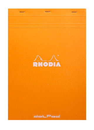 Rhodia Dot Grid Stapled Pad - ORANGE