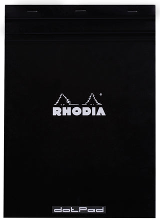 Rhodia Dot Grid Stapled Pad - BLACK