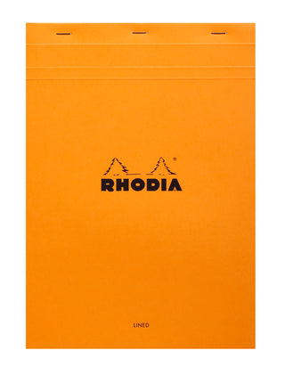 Rhodia Lined Stapled Pad - ORANGE
