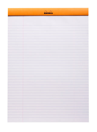 Rhodia Lined Stapled Pad - ORANGE