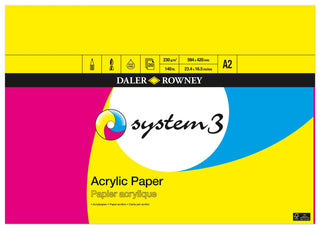 Daler Rowney System 3 Acrylic Paper Pad