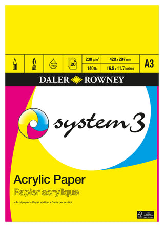 Daler Rowney System 3 Acrylic Paper Pad