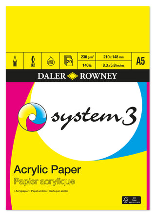 Daler Rowney System 3 Acrylic Paper Pad