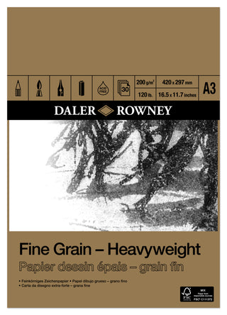 Daler Rowney Fine Grain Heavyweight Pad