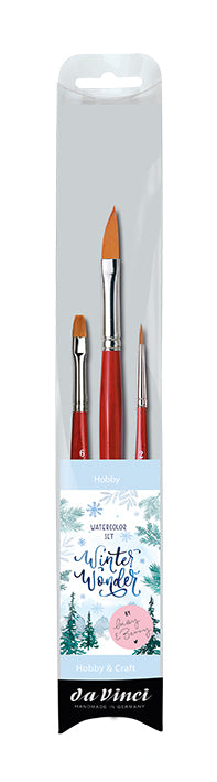 Da Vinci Winter Wonder WATERCOLOUR Brush Set