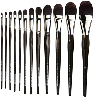 da Vinci TOP-ACRYL Series 7485 Synthetic Filbert Brushes