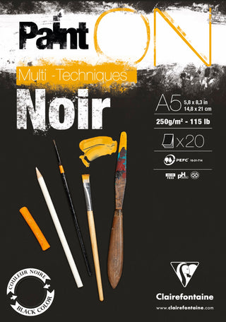 Clairefontaine Paint ON Multi-Techniques Noir