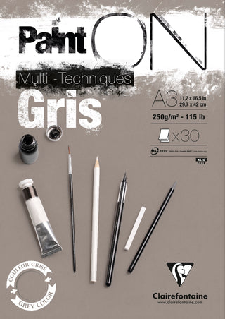 Clairefontaine Paint ON Multi-Techniques Gris