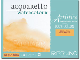 Fabriano Artistico Watercolour Blocks - Traditional White Shade