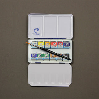 Van Gogh Watercolour 12 Half Pan Metal Box