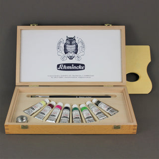 Schmincke MUSSINI Artist's Resin Oil Colour Small Wooden Box