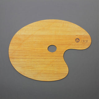 Kidney Shape Varnished Wooden Palette