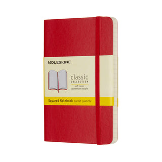 Moleskine Classic Soft Cover Notebook - SCARLET RED