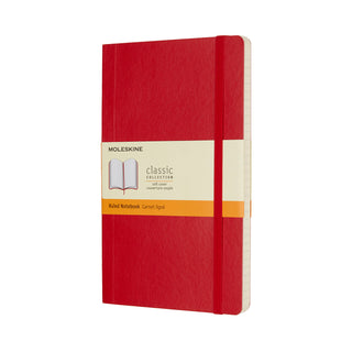Moleskine Classic Soft Cover Notebook - SCARLET RED