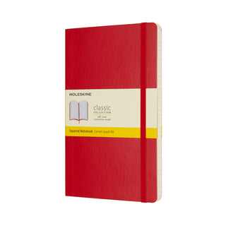 Moleskine Classic Soft Cover Notebook - SCARLET RED