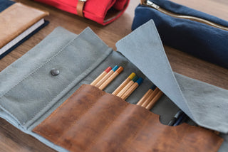 Risdon & Risdon Small Canvas & Leather Tool Roll