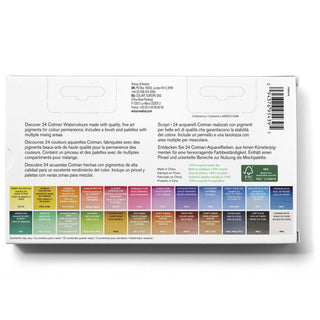 Winsor & Newton COTMAN Watercolour 24 Half Pan Travel Set