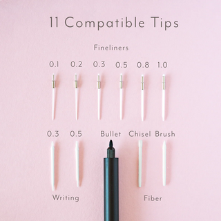 STAINLESS STEEL LUMOS PRO Duo Tip Refillable Fineliner - SPECIAL EDITION