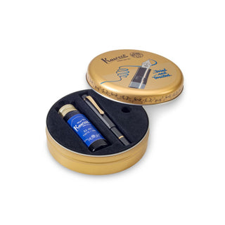 BLACK Kaweco PISTON AL-Sport Fountain Pen Starter Set