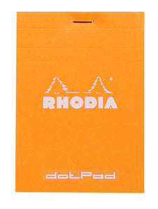 Rhodia Dot Grid Stapled Pad - ORANGE