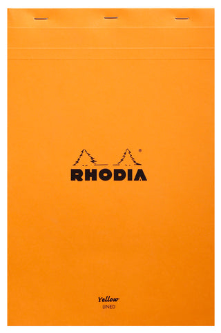 Rhodia Lined Stapled Pad - ORANGE