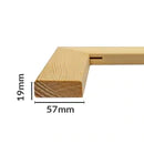 19mm Standard Edge Stretcher Bars