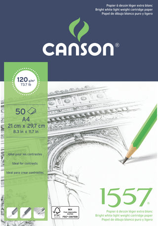 Canson 1557 Cartridge Pads - 120gsm