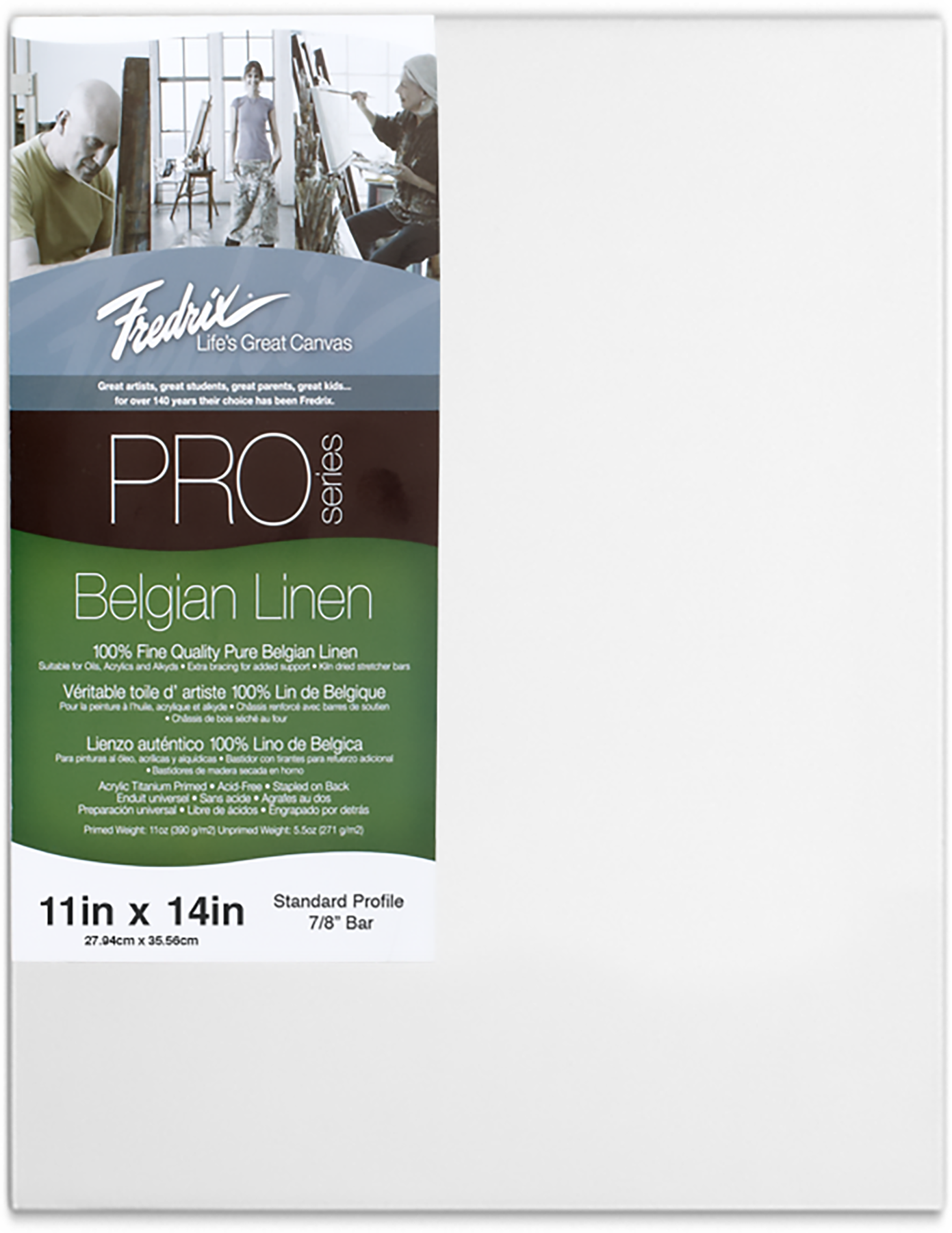 Fredrix PRO Series Belgian Linen Stretched Canvas