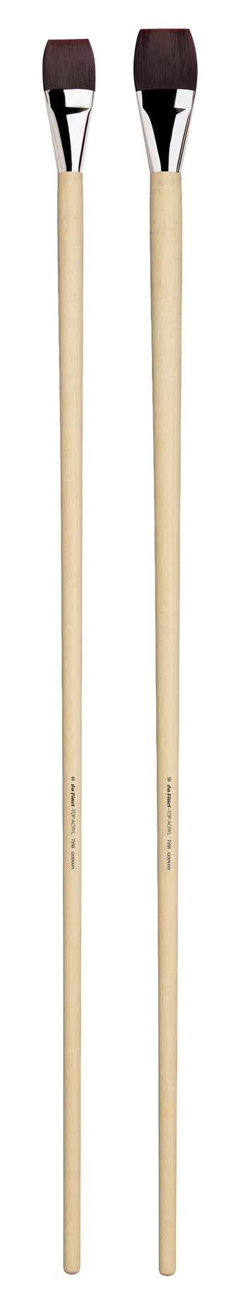 Da Vinci TOP-ACRYL Series 7188 Synthetic Flat Brushes - 100cm Handle
