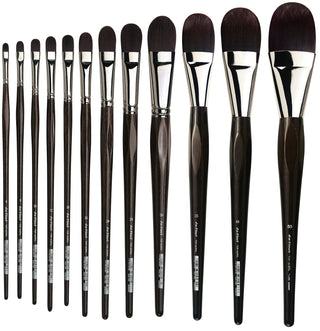 Da Vinci TOP-ACRYL Series 7485 Synthetic Filbert Brushes