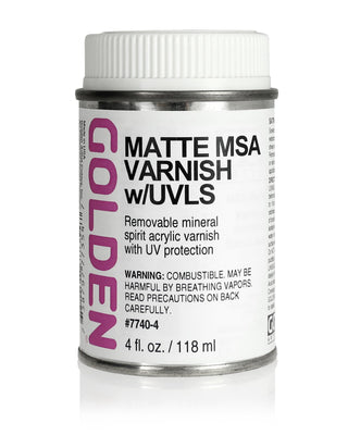 Golden MATTE MSA Varnish with UVLS