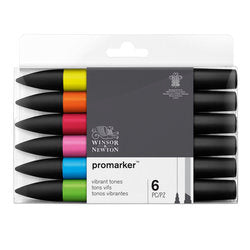 Winsor & Newton PROMARKER 6 Pen Sets